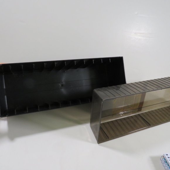 Vintage Eight Track Tape Case Amber Transparent Cover Black Solid Base - Picture 5 of 12